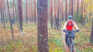 Petkelsuolla on pitkospuut. Mentiin siellä kieli keskellä suuta