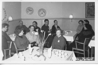 Hyvinkään Ladun vuosikokous v. 1955 Tehon ravintolassa Siltakadulla