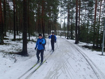 Kulomäessä oli tavanmukaan vähän lunta jäljellä.