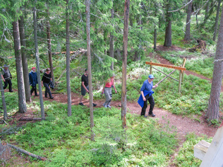 Osa Päijätsalon saaresta kuuluu myös kansallispuistoon