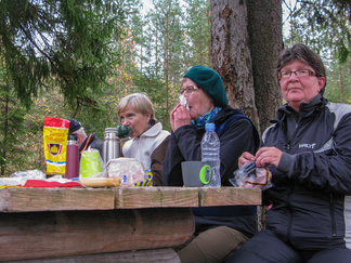 Pääsimme matkaan pakatuista maistuvista eväistä!