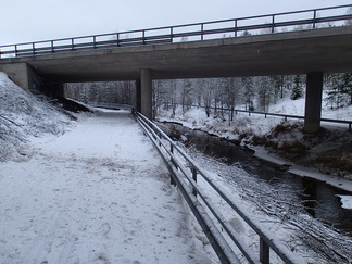Siitosten siltojen alituksen lumityöt oli saatu päätökseen viikon sisällä.