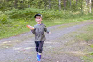 Vauhtia riitti aamuretken paluumatkallakin