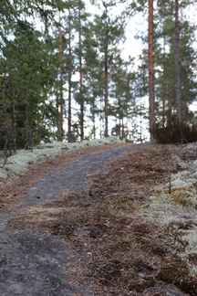 Kallioilla oli aikalailla liukasta.