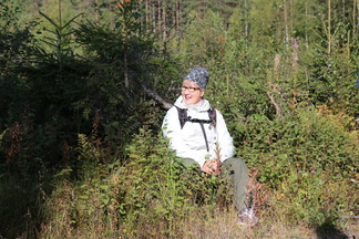 Polun varrella oli mukavasti kannonpäitä!