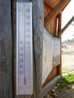 Perjantaina aamulla lämpötila varsin mukava