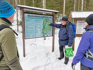 Retkemme jatkui Piilolammelle