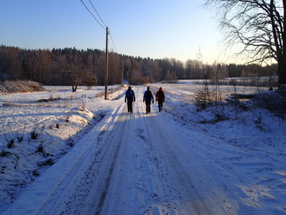 Paluureittimme kulki hienossa auringonpaisteessa.