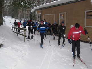 Erkylän ulkoilumajallakin poikettiin.