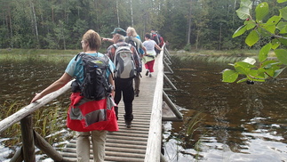 Lopuksi ylitimme saman sillan kuin jo alkumatkasta.