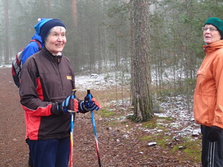 Mäen päällä on hyvä vähän huokaista.