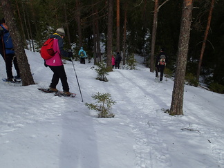 Välillä taitettiin jyrkkiäkin mäkiä.