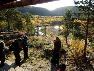 Aamulla oltiin taas reippaana lähtöön.