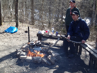 Tämä olikin todennäköisesti kesäkauden ainoa pyöräretki, jossa nautittiin nokipannukahvit puolivälin krouvissa.