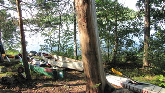 Toinen yöpyminen Vähäniemen virkistysalueella.