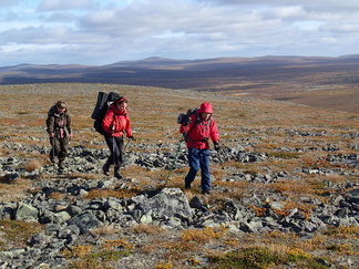 Paistuntureilla näkyi alueen korkein huippu, Guivi.