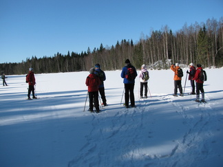 Iso-Haiskarin jäällä.