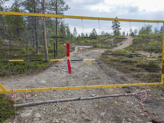 Poroportti Luulammelle johtavalla uralla