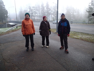 Sitten oltiinkin jo valmiina starttaamaan.