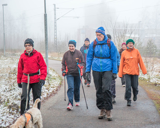 Aamulla lämpötila lienee ollut aavistuksen pakkasella, mutta nyt sää oli sumuinen ja lämpötila pari astetta plussan puolella.