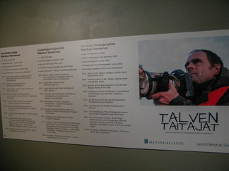 Tiistaina lähdimme Inariin tutustumaan saamelaiskeskus Siidaan. Siidassa oli esillä mm. luontovalokuvaaja Markus Varesvuon näyttely Talven Taitajat.