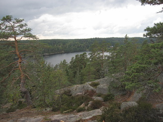 Ihailimme maisemaa Pitkäjärven suuntaan.