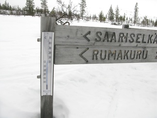 Lämpötila on pysytellyt pari vuorokautta jo nollan yläpuolella.