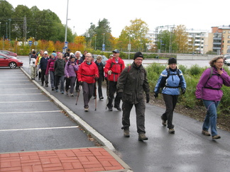 Tapahtumaan oli saapunut yli neljäkymmentä latulaista uudenmaan latualueen eri latuyhdistyksistä.