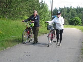 Mäkeen ei jääty, vaan ylös tultiin Hanskin risteyksestä kohti Noppoa.