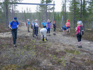 Ohjelmassa oli kurujen kierros. Suuntasimme askeleemme aluksi kohti Latvakurua