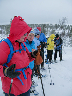 Kiilopäällä lumensyvyys oli virallisen mittauksen mukaan 79 cm, joten maastossa kulkeminen jalan olisi ollut vaikeaa. 