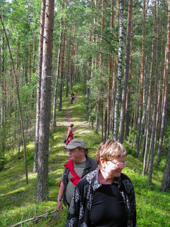 Retkellä saaren eteläpäätä kohti