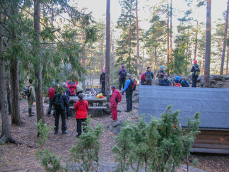 Kaksoslampien laavulla