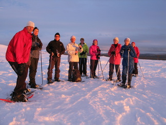 Koko joukko pääsi ylös asti.