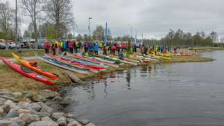 Lähtöpaikalta Kuusamon rannasta 11.6. klo 12:15