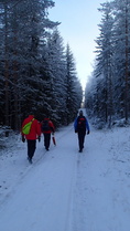 Tutussa ylämäessä matkalla Miiluun.